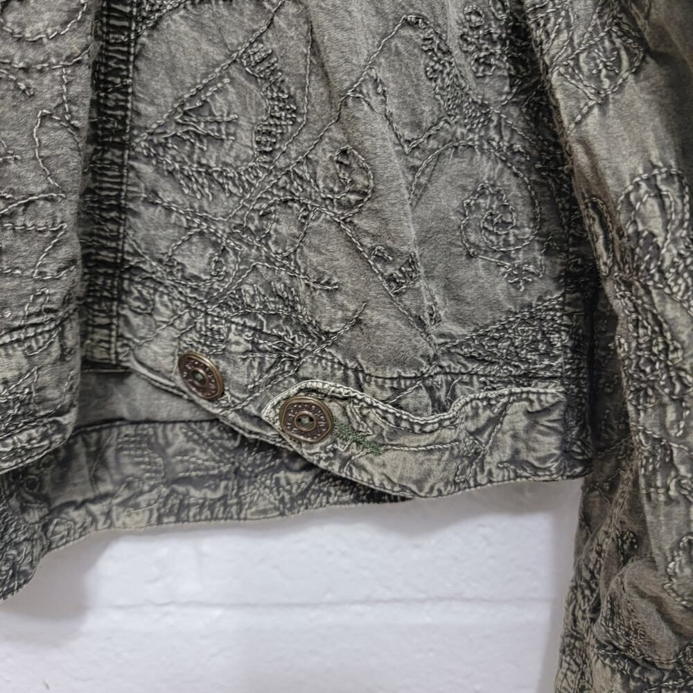 Chico's Boho Embroidered Jacket - Picture 8 of 9